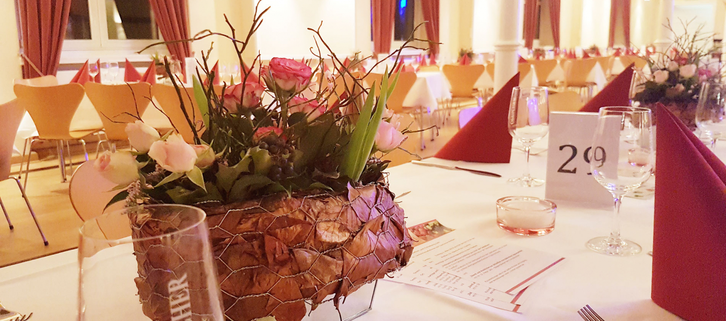 Edel gedeckte Tische