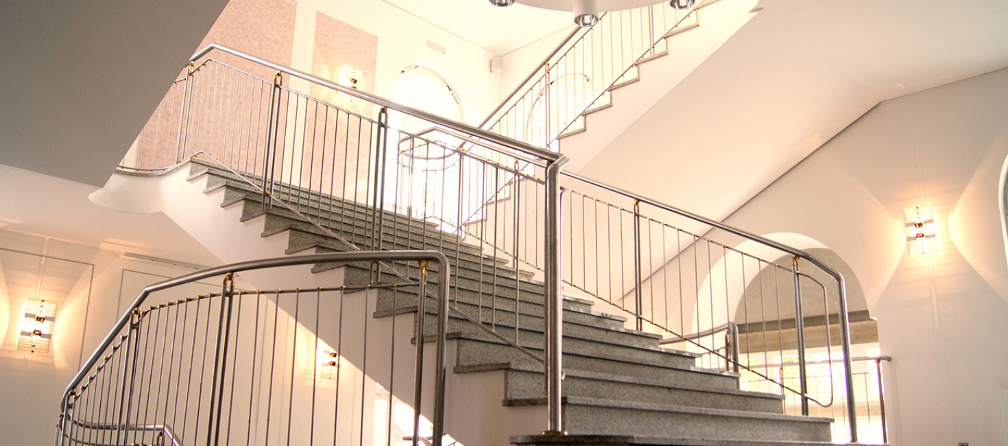 Aufgang Börse Coswig innen